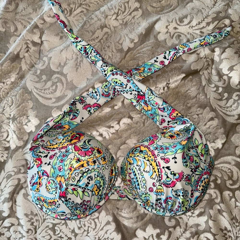 VENUS Marilyn Push-up Underwire Halter Bikini Top Fits 32DD/34D/36C